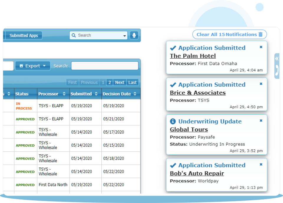 ISO and Sales Rep TurboApp Notifications.