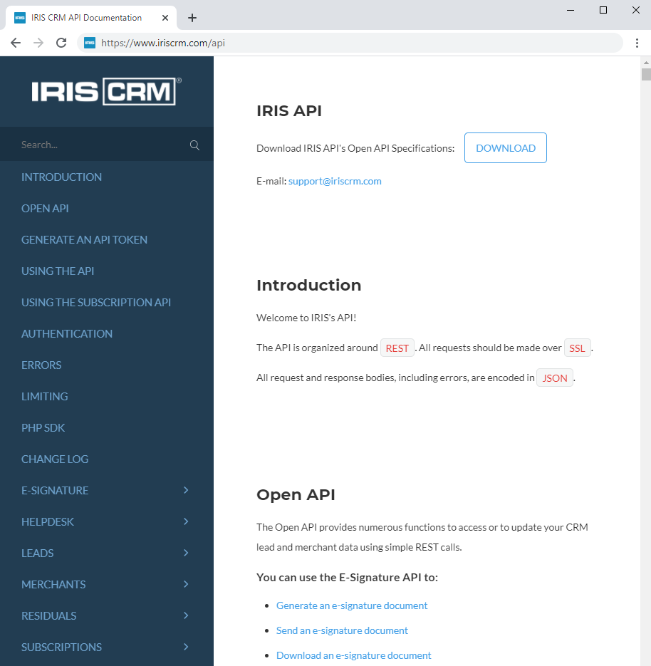Documentation Page