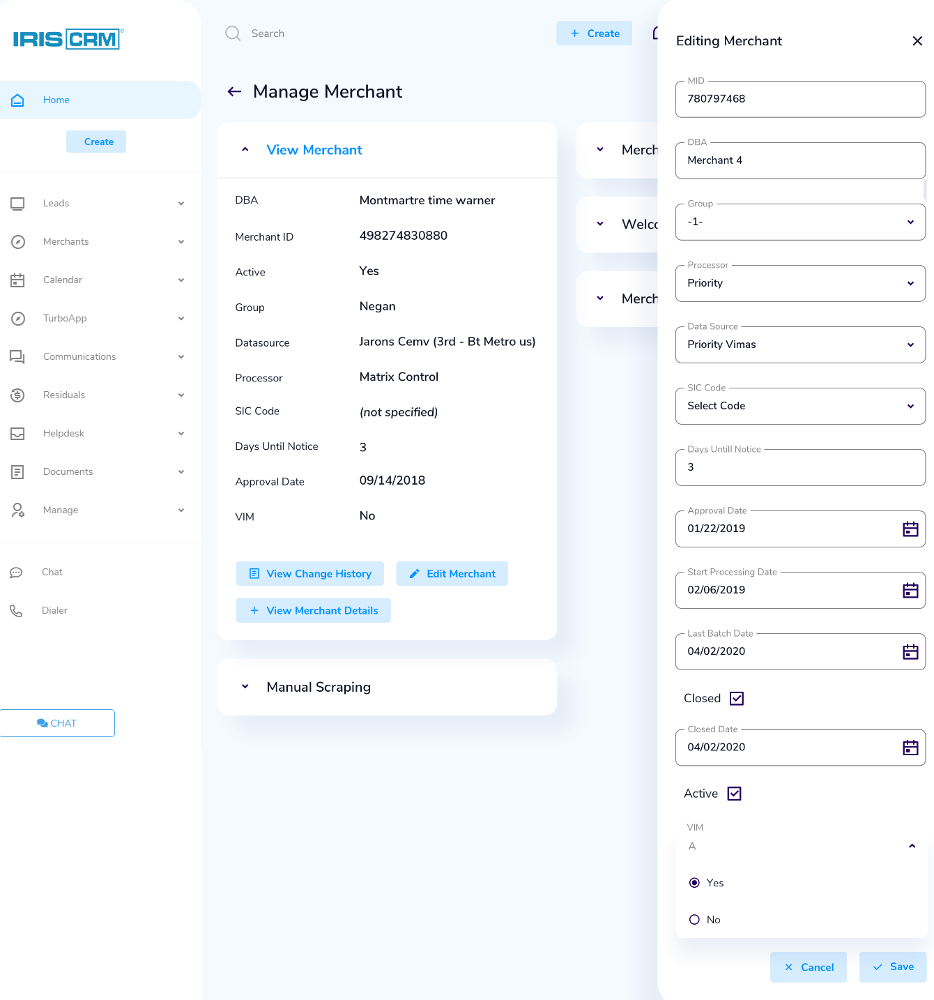 Edit Merchant New UI Screen Edit Merchant New UI Screen