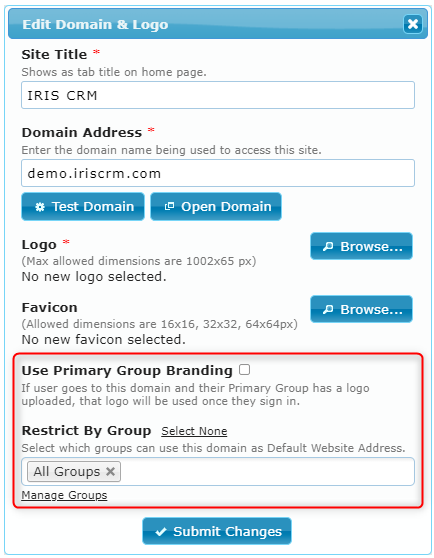 Group Options