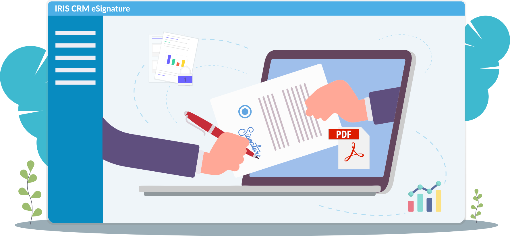IRIS CRM E-Signature – Secure eSignature, Legal, Digital Signatures<br />
Simplifying Your Merchant Boarding Experience
