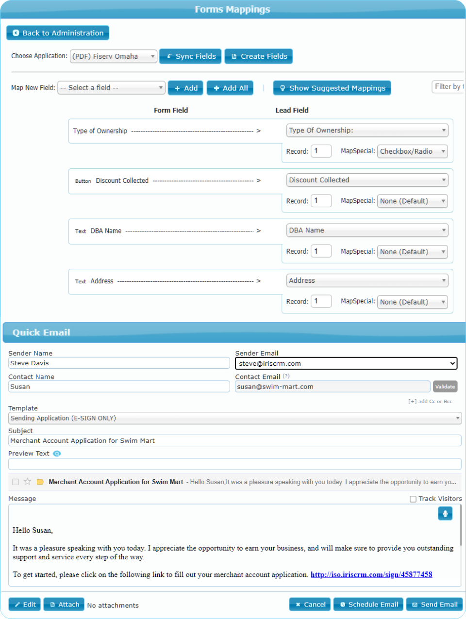 How IRIS CRM eSignature Works