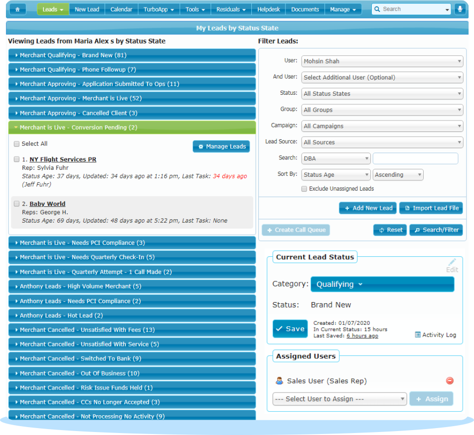 Independent Sales Organization Lead Management