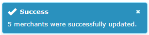05 success Merchants updated