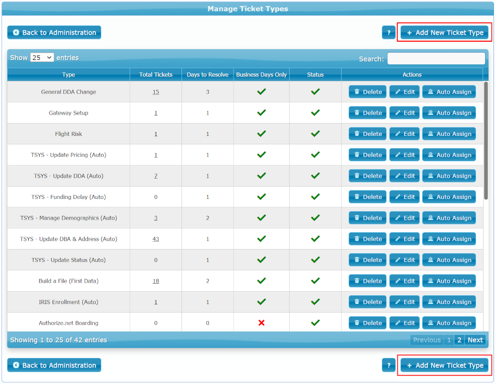 Manage Ticket Types Manage Ticket Types
