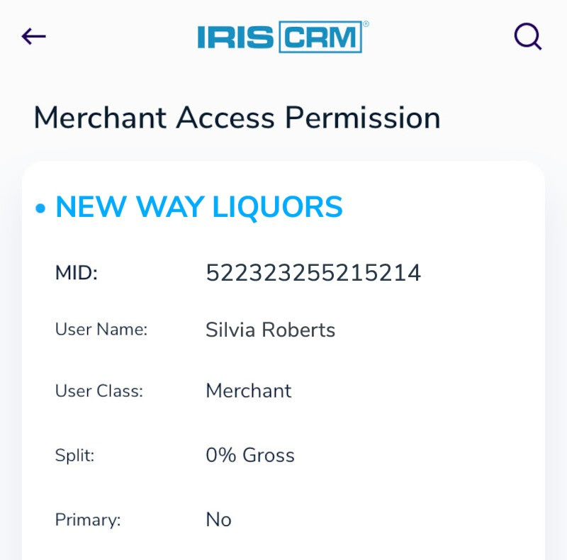 Merchant Access Permission in IRIS CRM Mobile Appa Merchant Access Permission in IRIS CRM Mobile Appa