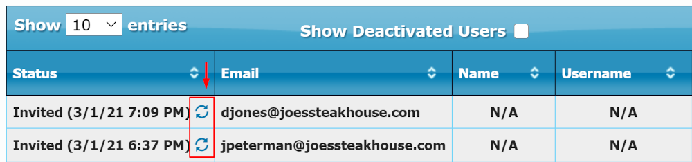 Reinvite Merchant