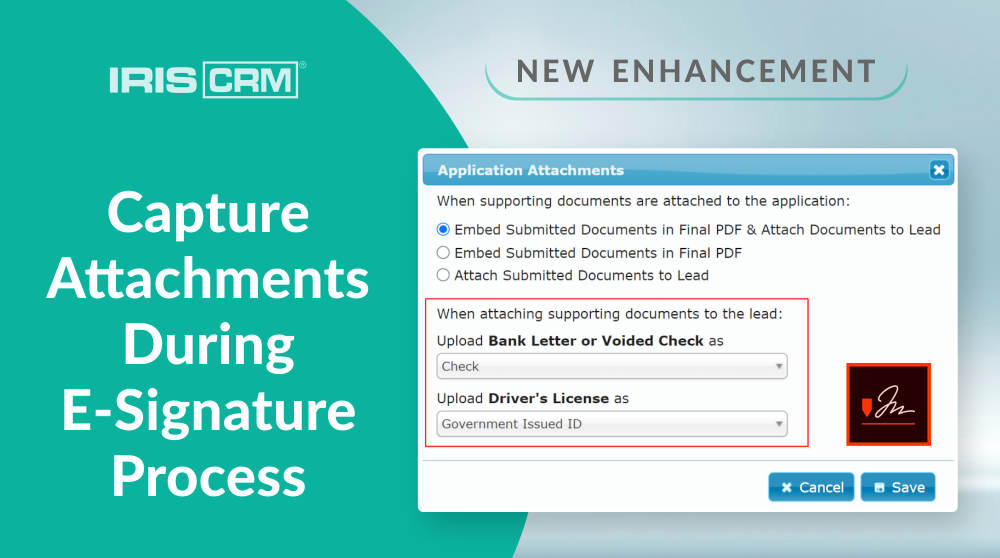 Capture Attachments - 1 New Enhancement: Capture Attachments During the E-Signature Process