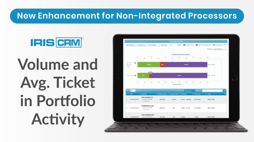 Volume and Avg. Ticket in Portfolio Activity for Non-Integrated Processors Volume and Avg. Ticket in Portfolio Activity for Non-Integrated Processors