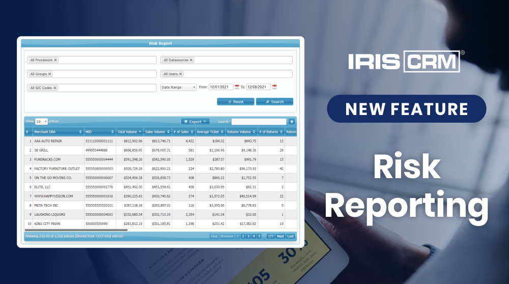 IRIS CRM Risk Reporting IRIS CRM Risk Reporting