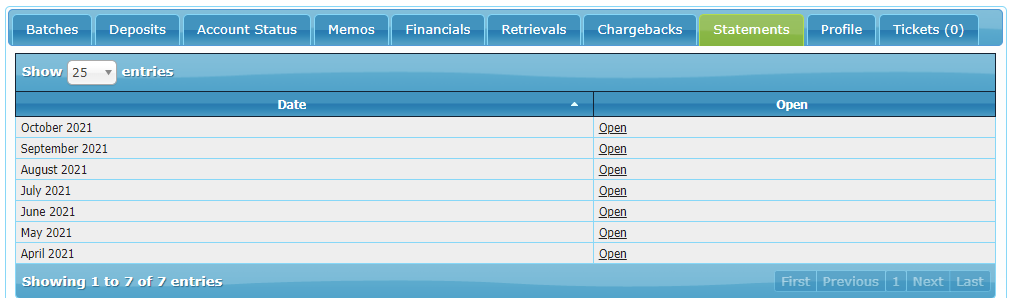 Unified Payments Monthly Processor Statements Unified Payments Monthly Processor Statements