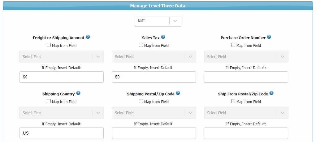 Manage Level Three NMI Data