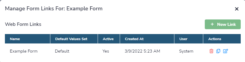 Form Links Form Links