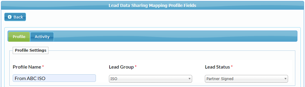 Configure Receiver Profile Configure Receiver Profile