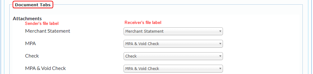 Received file mapping Received file mapping